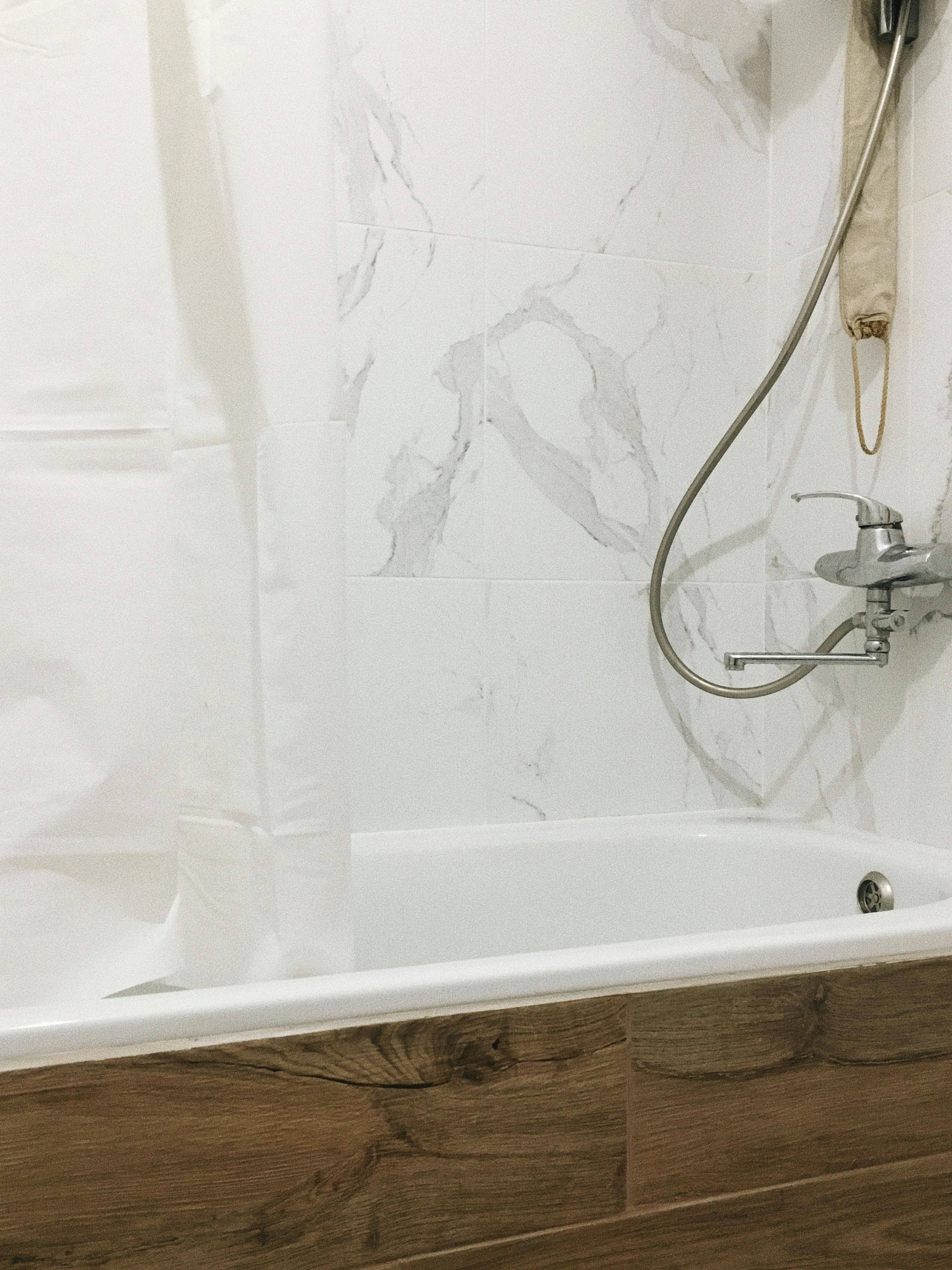 Bathroom renovation with tile work